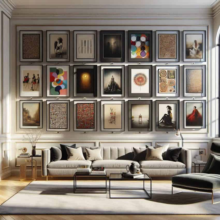 featured curating a home art gallery with digital frames
