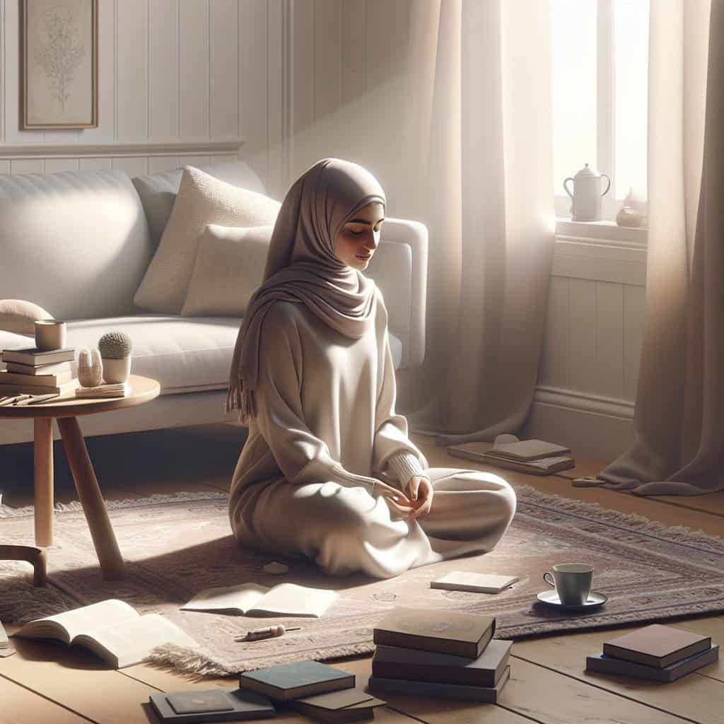 Peaceful meditation for beginners at home.