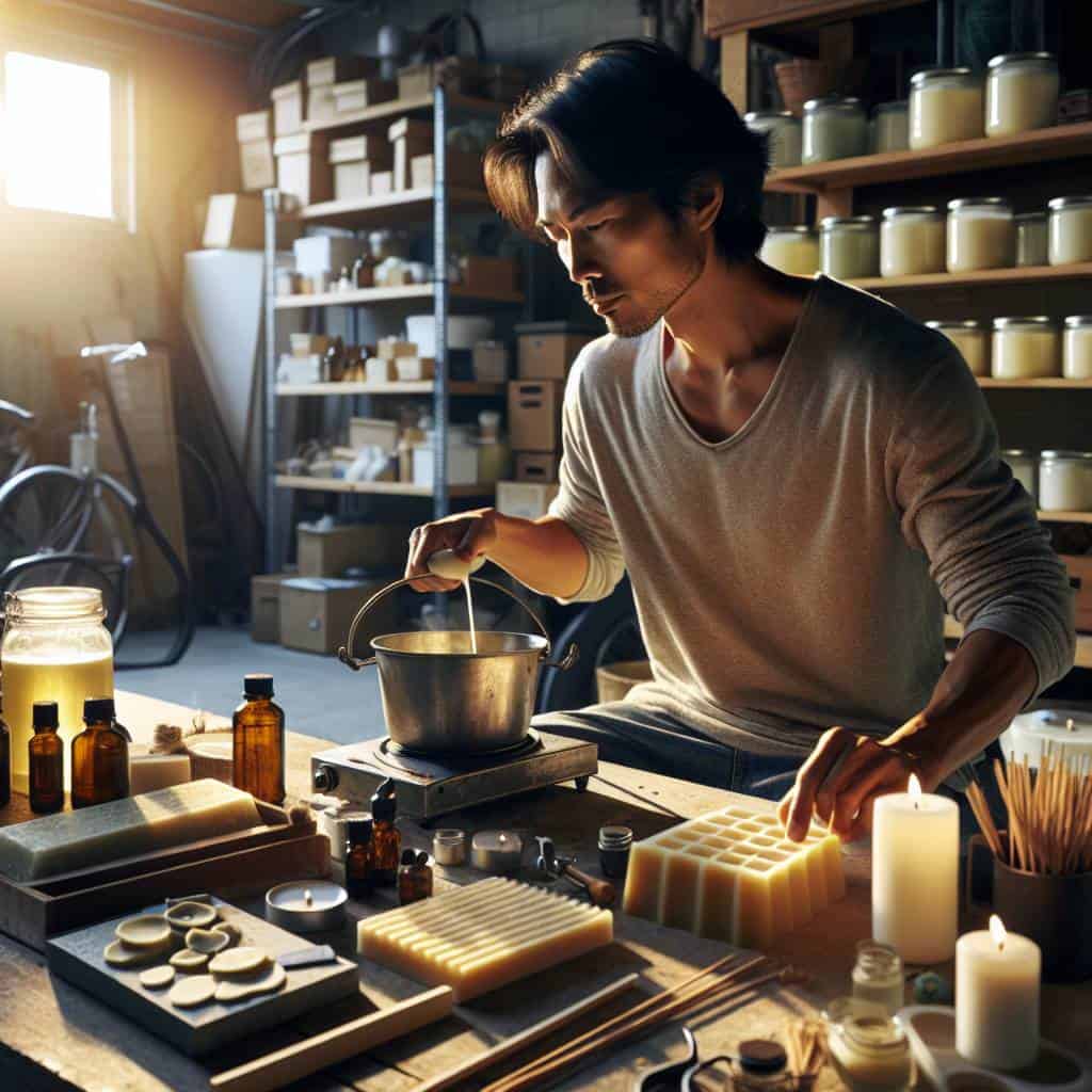 A guide to making hand-poured scented soy candles.