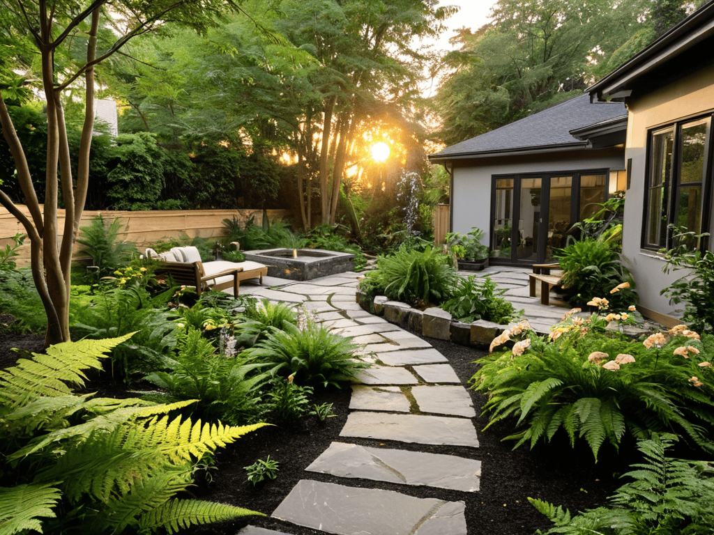 Crafting Private Oasis retreat outdoors