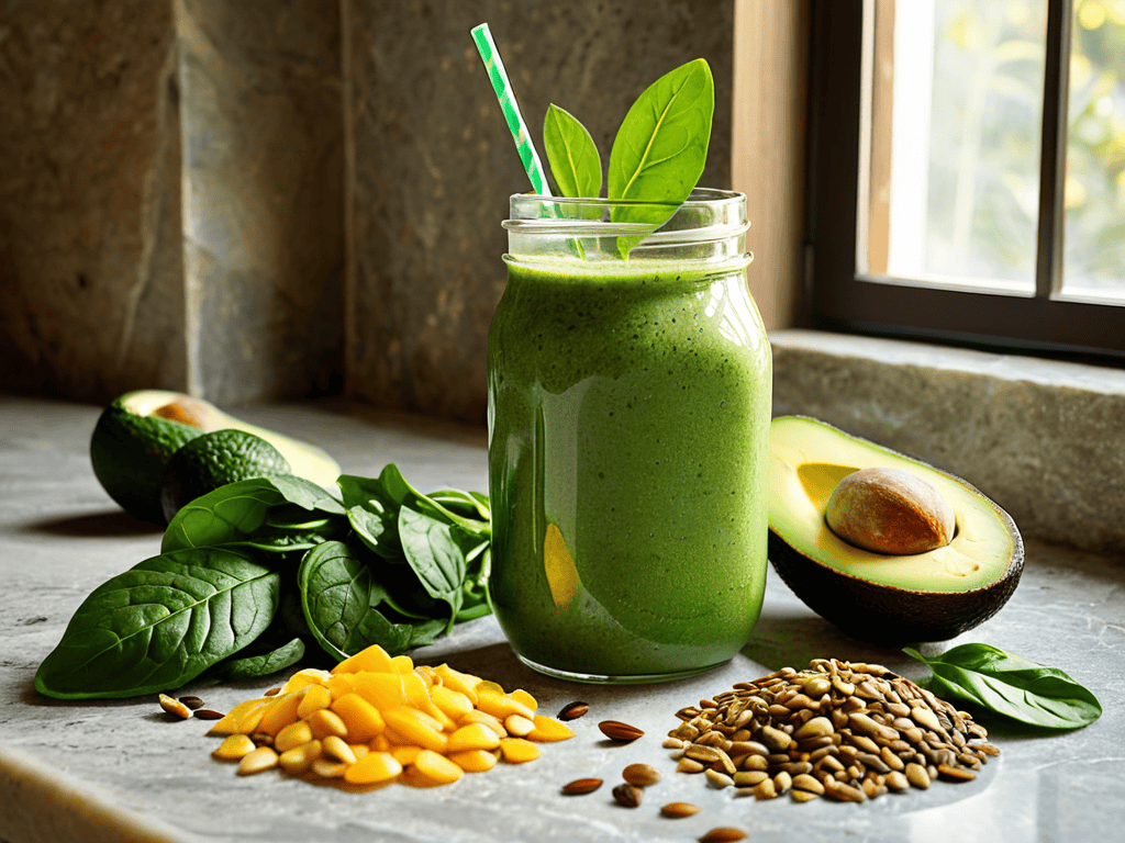 Sip, Savor, and Thrive green smoothie