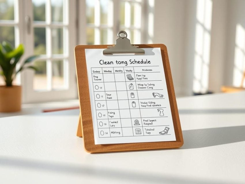 Cleaning schedule