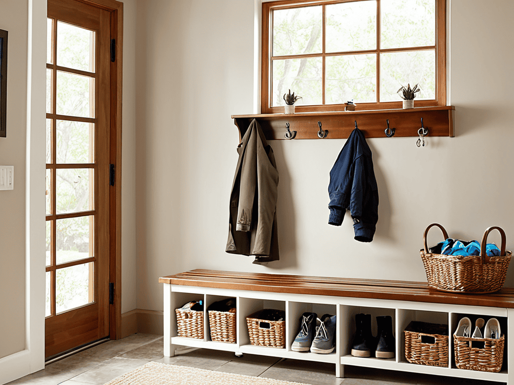 No Mudroom? How to Create a Drop Zone in a Small Entryway 3 Creating a Mudroom in Small Space
