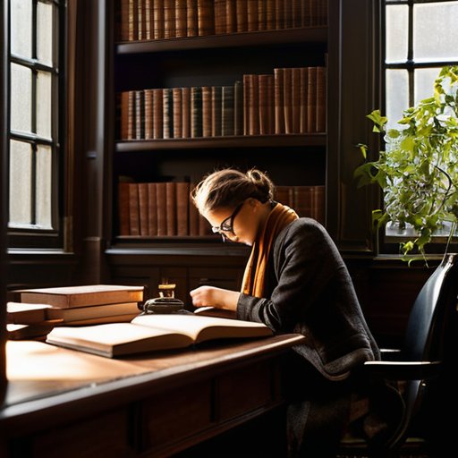 Student walking library, Dark academia intellectualism