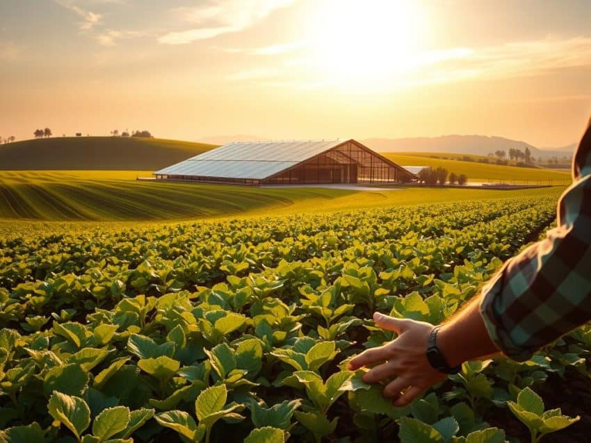 agrivoltaics technology enhances crop yield and solar energy generation